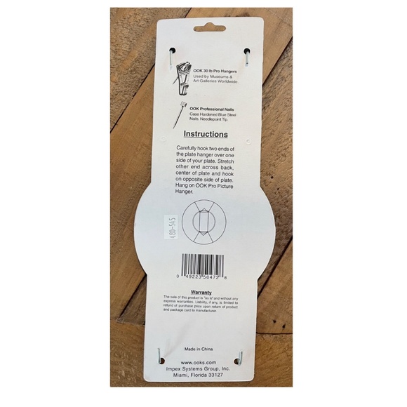 OOK Deluxe Plate Hanger Set Holds plates 10 in. x 14 in -Lot of 4- NEW - Picture 3 of 3